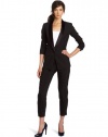 Robert Rodriguez Women's Tux Boyfriend Blazer, Black, 10