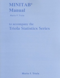 Minitab Manual for the Triola Statistics Series