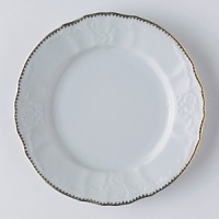 Simply Anna is a simply elegant collection of embossed whiteware with Anna Weatherley's signature shark's tooth gold banding. The collection works beautifully with all of Anna's lavishly decorated offerings, or if your leanings are to a more sedate and understated elegance, you will find no better option to set a beautiful table.