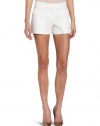 BCBGMAXAZRIA Women's Bruna Patch Pocket Short, Off White, Medium