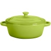 Le Creuset Stoneware 12-Ounce Mini Oval Cocotte, Kiwi