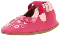 Robeez Soft Soles Jazzy Jenn Crib Shoe (Infant/Toddler),Hot Pink/Pastel Pink,6-12 Months (2.5-4 M US Infant)