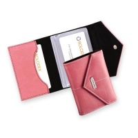 Rolodex Envelope Pink Ribbon Personal Card Case, 36 Card Capacity (1734451)