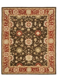 Safavieh Anatolia Collection Handmade Rug, Olive/Rust, 5' x 8'