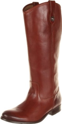 FRYE Women's Melissa Button Boot: Extended Calf,Cox Cognac Extended,11 M US