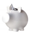 Fit for a princess, this pretty Oinks! piggy bank is crowned with a silver tiara, inspiring kids and adults alike to save their riches. From Salt&Pepper, a brand synonymous with fresh, contemporary home design. (Clearance)