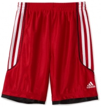 adidas Boys 2-7 Key Dazzle Short, Red, 7