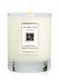 Add the finishing touch to your home by decorating interiors with the refreshingly delicious scent of Grapefruit. This 2.1 oz. scented travel candle will help create the perfect ambience in any room. Burn time approx. 15 hrs.