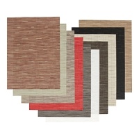 The modern alternative to tabletop dressing...these woven vinyl placemats are available in an array of textures and colors...from the warm feel of bark to the cool look of steel. Beautiful and durable.