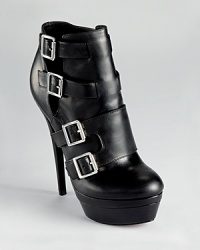 Rock and roll with Rachel Zoe with the buckled Danielle booties, adorned with heavy hardware for downtown edge.