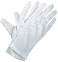 Soft White Cotton Gloves 4/Pkg