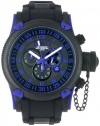 Invicta Men's 0518 Russian Diver Chronograph Black Polyurethane Watch