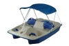 KL Industries Sun Slider Adjustable Seat Lounger Pedal Boat with Canopy