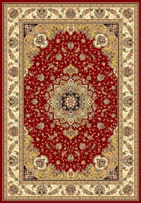 Safavieh Lyndhurst Collection LNH329C Red and Ivory Area Rug, 5-Feet 3-Inch by 7-Feet 6-Inch