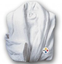 Pittsburgh Steelers White Unisex Robe