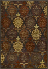 Area Rug 5x7 Rectangle Transitional Chocolate-Brown Color - Surya Basilica Rug from RugPal