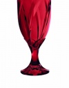 Noritake Breeze Red 12-Ounce Goblet, set of 4