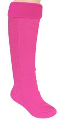 Capelli New York Solid Spun Fleece Ladies Basic Tall Rainboot Liner Frida Fuchsia L