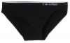 Calvin Klein Women's Seamless Bikini, Black, Small