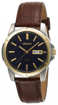 Seiko Men's SGGA08 Brown Leather Watch