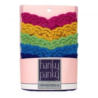 Hanky Panky Signature Lace Low Rise Thong 5-Pack, Petite, Spectrum