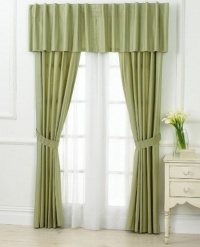 Charter Club Damask Stripe Chocolate (Brown) Window Valance