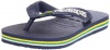 Havaianas Brasil Logo-Kids Flip Flop (Toddler/Little Kid),Navy Blue,33-34 BR (3-4 M US Little Kid)