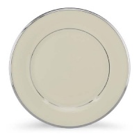 Lenox Solitaire Platinum Banded Ivory China Dinner Plate