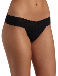 On Gossamer Women's Fabulace Thong,Black,One Size