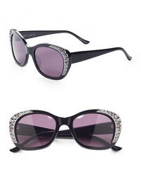 THE LOOKCat's-eye style Acetate framesAustrian crystal accentsEtched details UVA and UVB protection Signature case includedORIGINImported