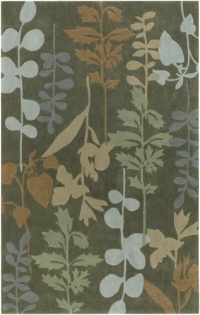 Olive Surya Cosmopolitan 5'x8' Transitional Rectangle Area Rug from RugPal.com