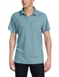 Calvin Klein Jeans Men's Solid Short Sleeve Polo, Moon, Large