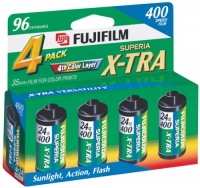 Fujifilm 1014258 Superia X-TRA 400 35mm Film - 4 Pack