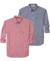 Paired with a crisp pair of chinos or denim, gingham is classic summer wear. These sharp shirts from Girbaud do not disappoint.