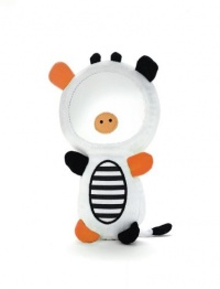 Skip Hop Funky Farmyard Squeak and Rattle Funny Face Cow Mirror