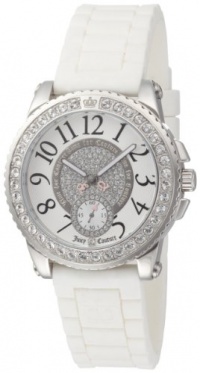 Juicy Couture Women's 1900702 Pedigree White Jelly Strap Watch