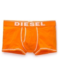 Brighten up your day with a vividly colorful trunk from Diesel, rendered in breathable cotton with a bit of stretch for added comfort.