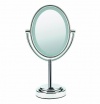 Conair BE47X Double-Sided Illuminated Oval Mirror, Polished Chrome