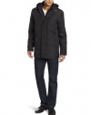 Marc New York by Andrew Marc Men's Burton City Nylon Parka with Faux Fur Lined Vest, Black, Small