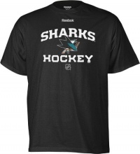 Reebok San Jose Sharks Center Ice Authentic Locker Hockey T-shirt