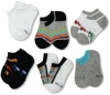 Stride Rite Boys 2-7 6 Pack Construction No Show, Multi, 5-6.5 socks size/3-7 shoe size