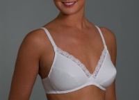 100% Cotton Lightly Lined Soft Cup 2-Pack White/White 34A