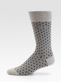 A classic check print with logo embroidery adorns these comfortable, stretch cotton socks.Mid-calf height52% cotton/30% modal/16% polyamide/2% elastaneMachine washMade in Italy