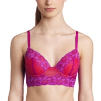 Josie by Natori Women's Etoile 3/4 Contour Plunge Bra, Tripple Berry/Carrot Orange, 36B