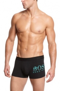 HUGO BOSS Men's Speed Logo Boxer Brief, Black, Small