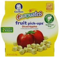 Gerber Graduates Fruit Pick Ups - Diced Apples, 4.5-Ounce (Pack of 8)