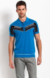 Armani Exchange Chevron Logo Sweater Polo