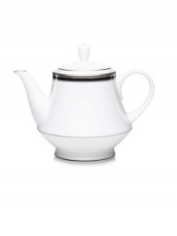 Noritake Alana Teapot, Platinum