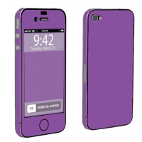 Apple iPhone 4 or 4s Full Body Decal Vinyl Skin - Hot Purple By SkinGuardz