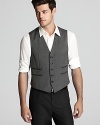 John Varvatos USA LUXE reprises the vest for a classically refined, unexpected element in your wardrobe.